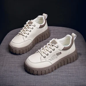 Women's Sneakers Fashion Leather Casual Shoe Designer Platform Shoes for Women Height Increasing Shoes Tenis Shoes Zapatos Mujer
