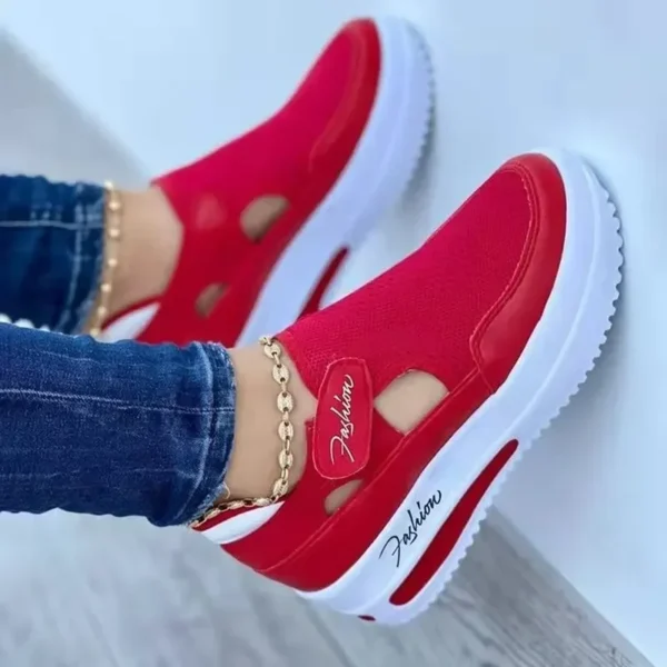 Casual Shoes Women Breathable Mesh Sandals Fashion Brand Summer Women Sandals Platform Vulcanized Shoes Femme New Sneakers2024
