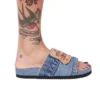 2025 New Fashion Denim Slipper Female Shoes Non-slip Comfortable Summer Flat Slippers Woman Slides Outdoor Beach Casual Shoes - Image 6