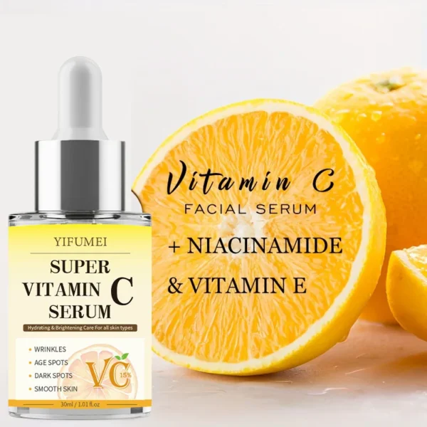 TIFUMEI 7 IN 1 Bright Skin Vitamin C Niacinamide Booster Serum Whitening Skin Tone Essence Fade Acne Mark Beauty Products 30ml