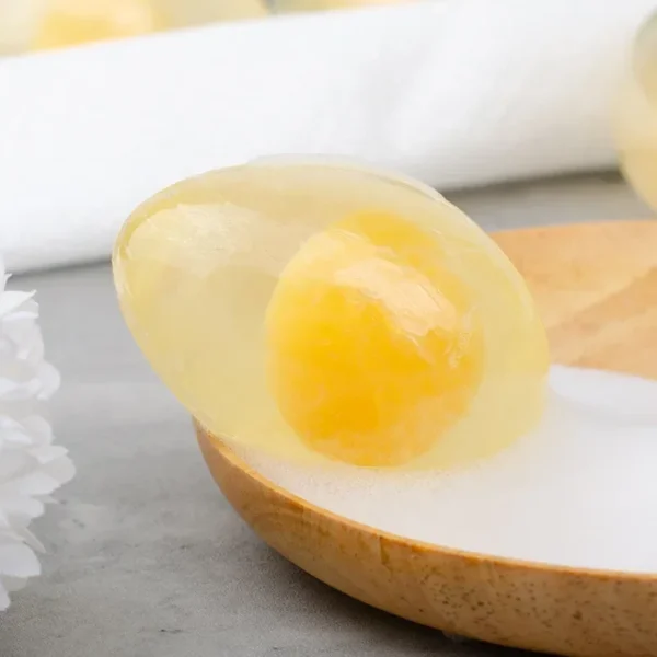 Natural Organic Collagen Egg Soap Wholesale Collagen Handmade Face Bath Soap Bar 80g Savon Eclaircissant Sabun - Image 5