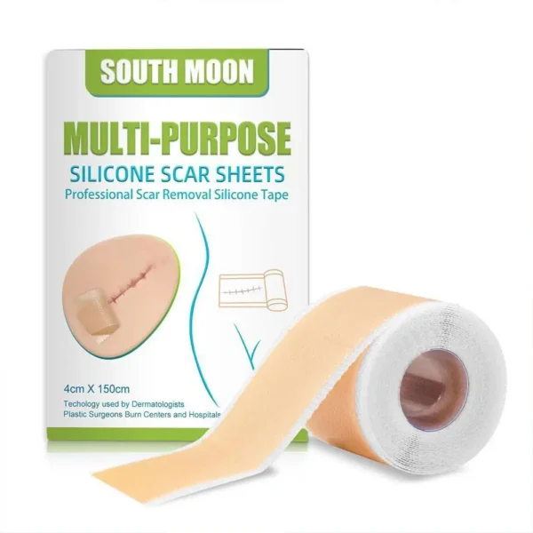 2pcs 150cm Silicone Gel Scar Sheet Patch Treatment Removal Tape Acne Trauma Burn Scar Cover Skin Repair Section Ear Beauty - Image 2