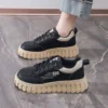 Women's Sneakers Fashion Leather Casual Shoe Designer Platform Shoes for Women Height Increasing Shoes Tenis Shoes Zapatos Mujer - Image 5