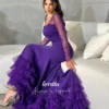 Customized Woman Wedding Party Dress Fishtail Cut Purple Evening Cocktail Dresses Women 2025 Robe De Soiree Femmes Prom Dreeses - Image 2