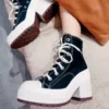 Women Platform Sneakers Luxury Brand Women Boots Fashion Outdoor Skateboard Shoes Women High Top Canvas Sneaker Plus Size 36-42 - Image 4