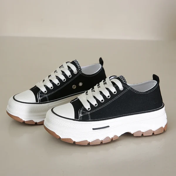Canvas Shoes Women Sneakers Platform Shoes 2024 New Running Designer Shoes White Outdoor Casual Walking Flats Zapatos De Mujer - Image 5