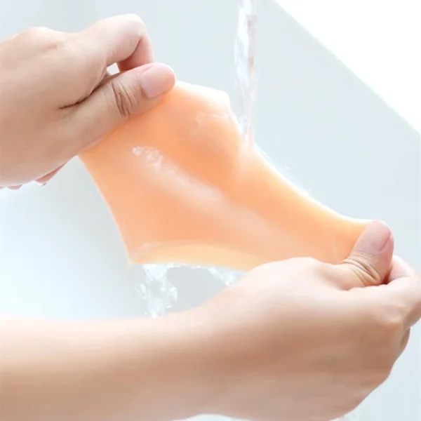 Silicone Heel Protector Protective Sleeve Heel Spur Pads For Relief Plantar Fasciitis Heel Pain Reduce Pressure On Heel 1 Pair - Image 4