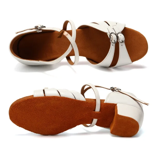 Children Dance Shoes Girls Latin Shoes Women Kids Child Girl's Ballroom Modern Jazz Dancing Shoes Salsa Tango Practice Sandals - Image 5