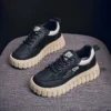 Women's Sneakers Fashion Leather Casual Shoe Designer Platform Shoes for Women Height Increasing Shoes Tenis Shoes Zapatos Mujer - Image 2