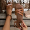 Chic Spring Essential: Women's Lightweight Flat Sandals with Easy-Fit Elastic Band, Perfect for All-Day Comfort and Style