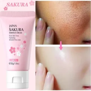 Sakura Whitening Face Cream Wrinkle Remover Fade Fine Lines Serum Firm Lift Shrink Pores Moisturizing Brighten Smooth Skin Care